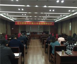 城投公司學(xué)習(xí)貫徹十八屆六中全會精神會議