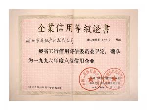 連續(xù)兩年獲評省工行A級、AAA級信用企業(yè)
